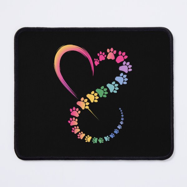 Item preview, Infinity Heart Rainbow Paw Prints Design designed and sold by Dmo3HarkoArt.