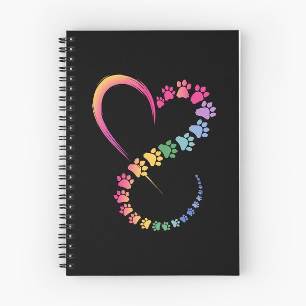 Item preview, Infinity Heart Rainbow Paw Prints Design designed and sold by Dmo3HarkoArt.