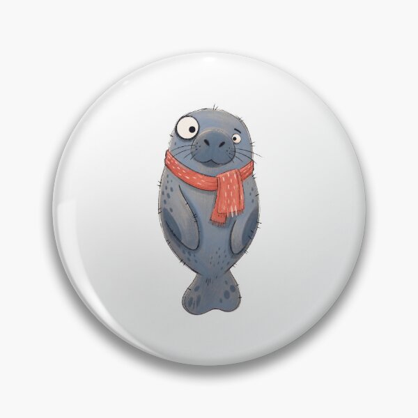 Item preview, Floating Manatee with a Coral Scarf designed and sold by The-Art-of-D.