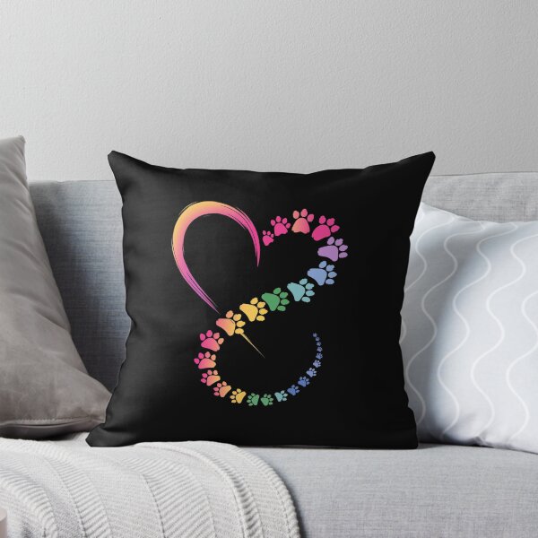 Item preview, Infinity Heart Rainbow Paw Prints Design designed and sold by Dmo3HarkoArt.