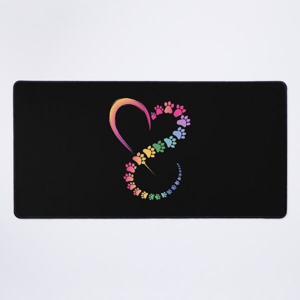 Item preview, Infinity Heart Rainbow Paw Prints Design designed and sold by Dmo3HarkoArt.