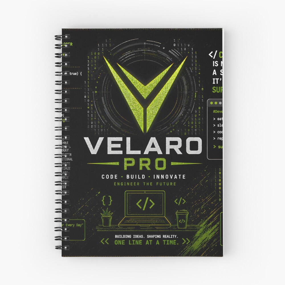 Item preview, Spiral Notebook designed and sold by Velaropro.