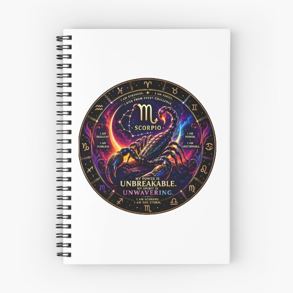 Item preview, Scorpio Unbreakable Unwavering Power Galaxy Zodiac Art designed and sold by Zodiac Celestial Art.