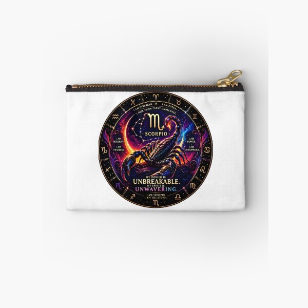 Item preview, Scorpio Unbreakable Unwavering Power Galaxy Zodiac Art designed and sold by Zodiac Celestial Art.