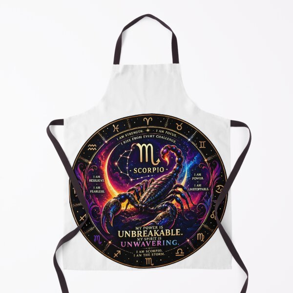 Item preview, Scorpio Unbreakable Unwavering Power Galaxy Zodiac Art designed and sold by Zodiac Celestial Art.