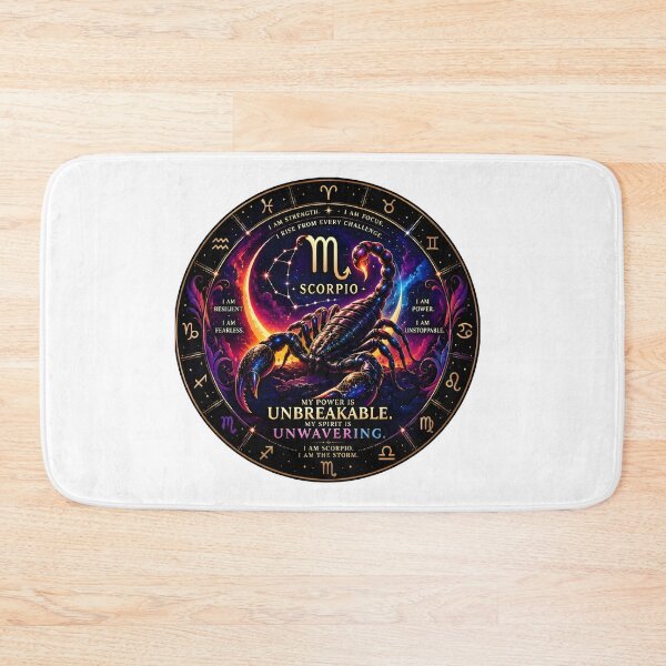 Item preview, Scorpio Unbreakable Unwavering Power Galaxy Zodiac Art designed and sold by Zodiac Celestial Art.