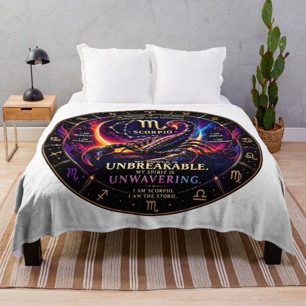 Item preview, Scorpio Unbreakable Unwavering Power Galaxy Zodiac Art designed and sold by Zodiac Celestial Art.