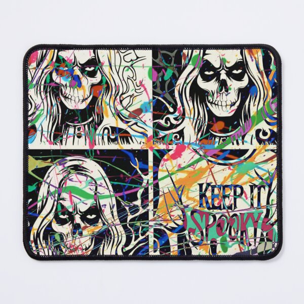 Item preview, Keep It Spooky Neon Skull Graffiti | Gothic Halloween Street Art designed and sold by Wirath Shop.