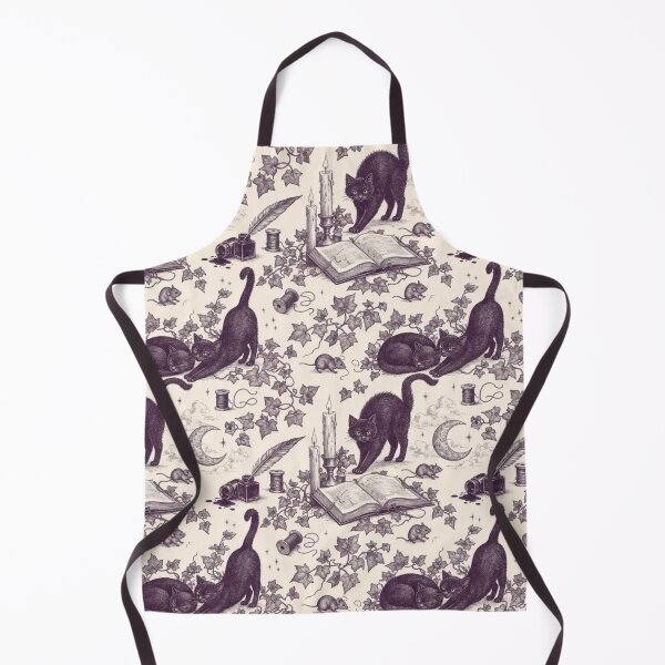 Item preview, Black Cat Candlelight Toile Pattern Witchy Vintage designed and sold by StickyGuys.