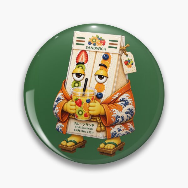 Item preview, Fruit Sando Mascot | Cute Japanese Fruit Sandwich | Kawaii Konbini Food Art designed and sold by TheTrendsDesk.