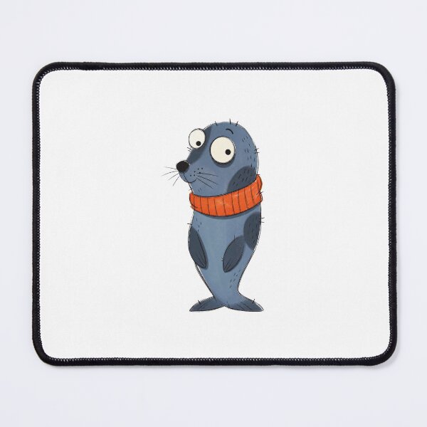 Item preview, Seal Pup with an Orange Neck Warmer designed and sold by The-Art-of-D.