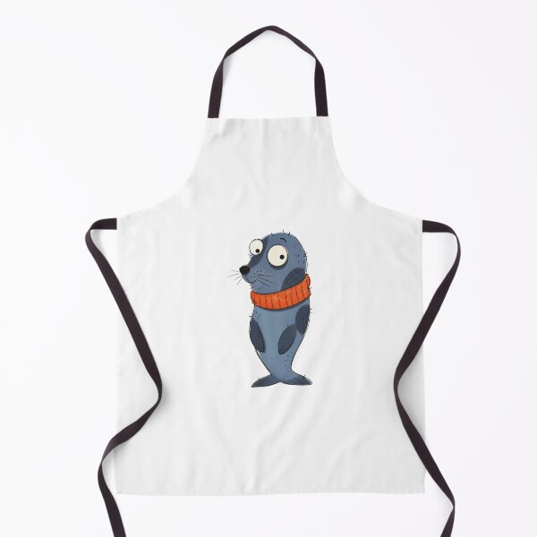 Item preview, Seal Pup with an Orange Neck Warmer designed and sold by The-Art-of-D.