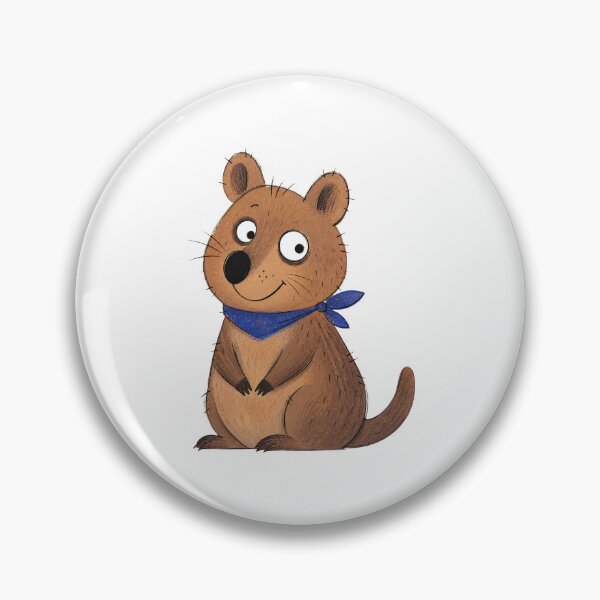 Item preview, Smiling Quokka with a Cobalt Scarf designed and sold by The-Art-of-D.