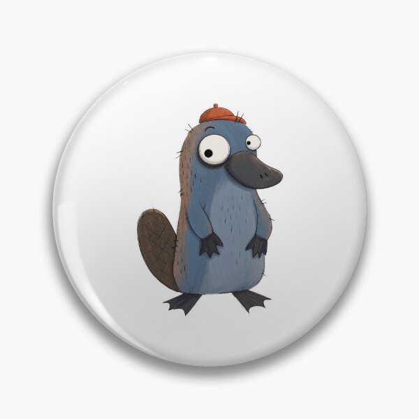 Item preview, Platypus in a Tiny Burnt-Orange Cap designed and sold by The-Art-of-D.