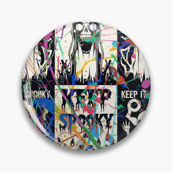 Item preview, Keep It Spooky Neon Skull Graffiti | Gothic Halloween Street Art designed and sold by Wirath Shop.