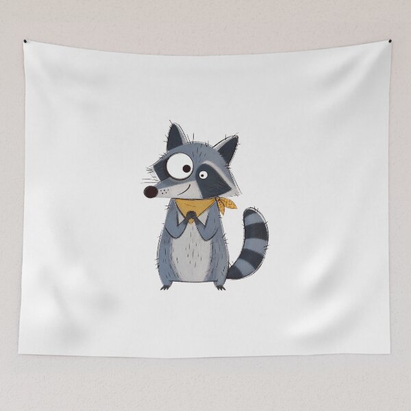 Item preview, Raccoon with an Ochre Bandana designed and sold by The-Art-of-D.