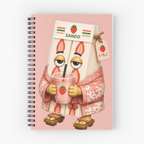 Item preview, Ichigo Sando Mascot | Cute Japanese Strawberry Sandwich | Kawaii Café Food Art designed and sold by TheTrendsDesk.