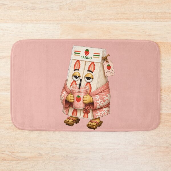 Item preview, Ichigo Sando Mascot | Cute Japanese Strawberry Sandwich | Kawaii Café Food Art designed and sold by TheTrendsDesk.