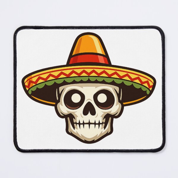 Item preview, Cartoon-Skull-Sombrero designed and sold by afr-saad.