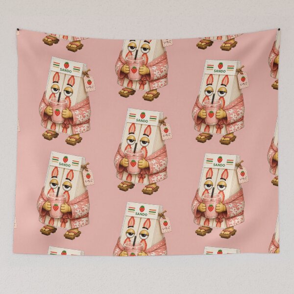 Item preview, Ichigo Sando Mascot | Cute Japanese Strawberry Sandwich | Kawaii Café Food Art designed and sold by TheTrendsDesk.