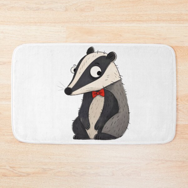 Item preview, Badger with a Tiny Red Bow Tie designed and sold by The-Art-of-D.
