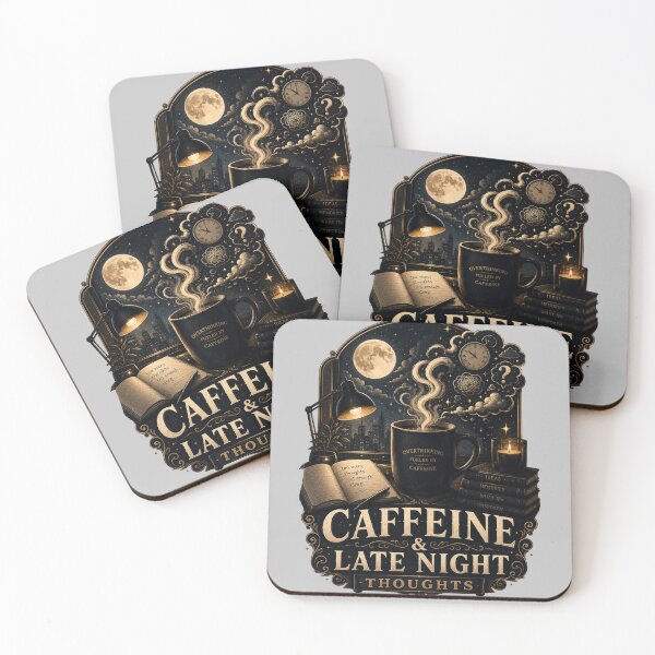 Item preview, Caffeine And Late Night Thoughts designed and sold by pradeepvisuals.