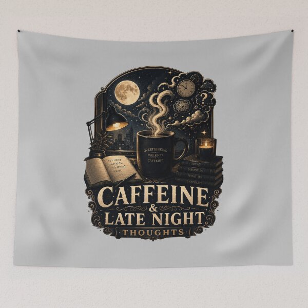 Item preview, Caffeine And Late Night Thoughts designed and sold by pradeepvisuals.