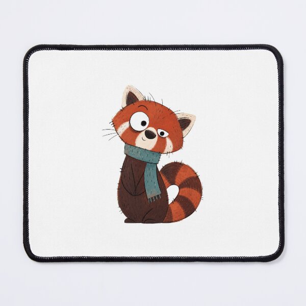 Item preview, Leaning Red Panda with a Teal Scarf designed and sold by The-Art-of-D.