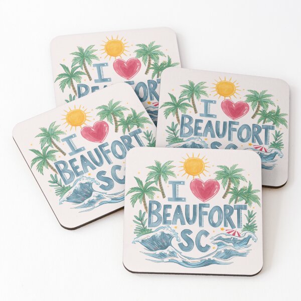 Item preview, I Love Beaufort, City in South Carolina designed and sold by PamLeeDesign.