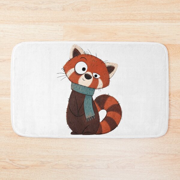 Item preview, Leaning Red Panda with a Teal Scarf designed and sold by The-Art-of-D.