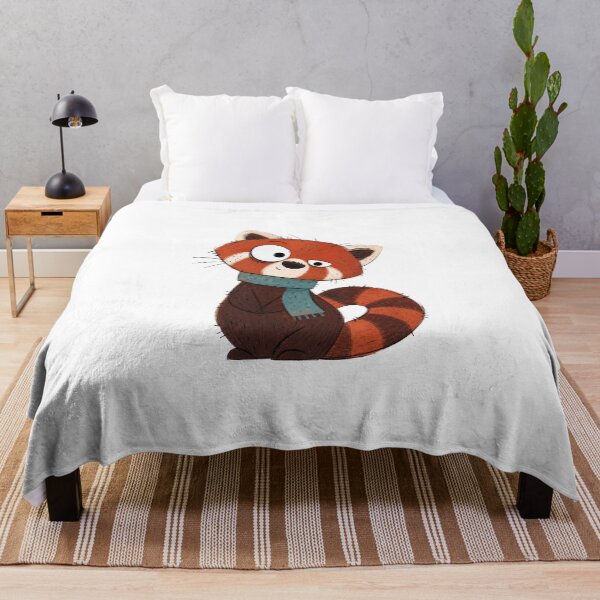 Item preview, Leaning Red Panda with a Teal Scarf designed and sold by The-Art-of-D.