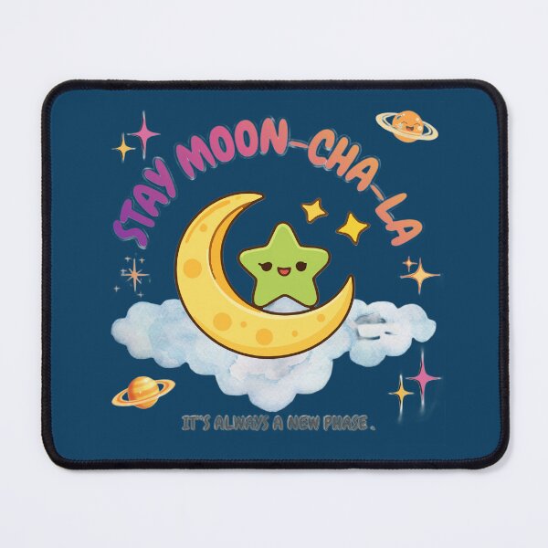 Item preview, Cute Chibi "Stay Moon-Cha-La" Celestial Graphic T-Shirt designed and sold by SeJaa.