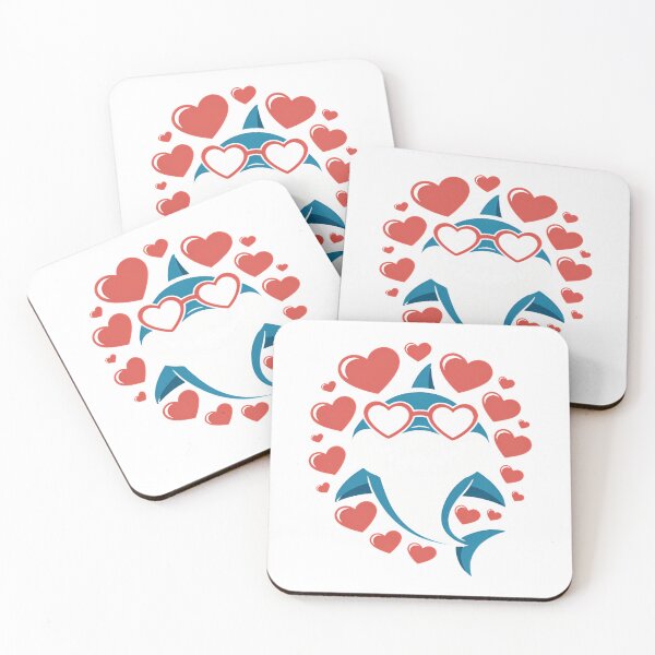 Item preview, Shark Valentine Sunglasses Heart Cute Lovers T-Shirt_91860727 designed and sold by KTY-NUSS.