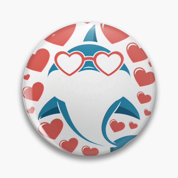 Item preview, Shark Valentine Sunglasses Heart Cute Lovers T-Shirt_91860727 designed and sold by KTY-NUSS.