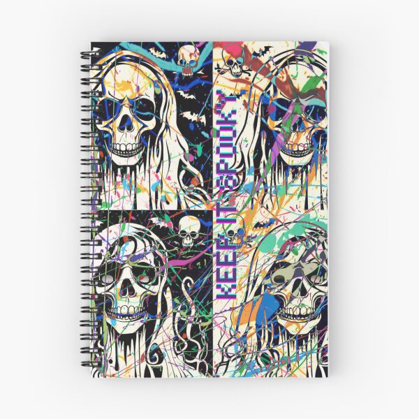 Item preview, Keep It Spooky Neon Skull Graffiti | Gothic Halloween Street Art designed and sold by Wirath Shop.