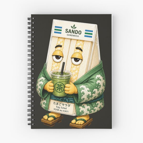 Item preview, Tamago Sando Drinking Matcha | Cute Japanese Egg Sandwich Mascot designed and sold by TheTrendsDesk.