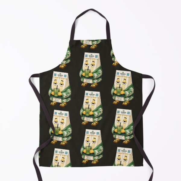 Item preview, Tamago Sando Drinking Matcha | Cute Japanese Egg Sandwich Mascot designed and sold by TheTrendsDesk.