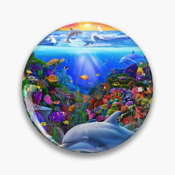 Item preview, Tropical Coral Reef designed and sold by GeraldNewtonArt.