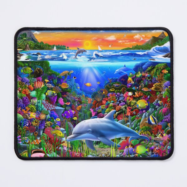 Item preview, Tropical Coral Reef designed and sold by GeraldNewtonArt.