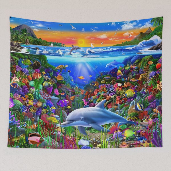Item preview, Tropical Coral Reef designed and sold by GeraldNewtonArt.