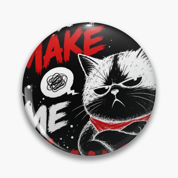 Item preview, Don't Make Me Laugh - Deadpan Bandana Cat designed and sold by VONJU.