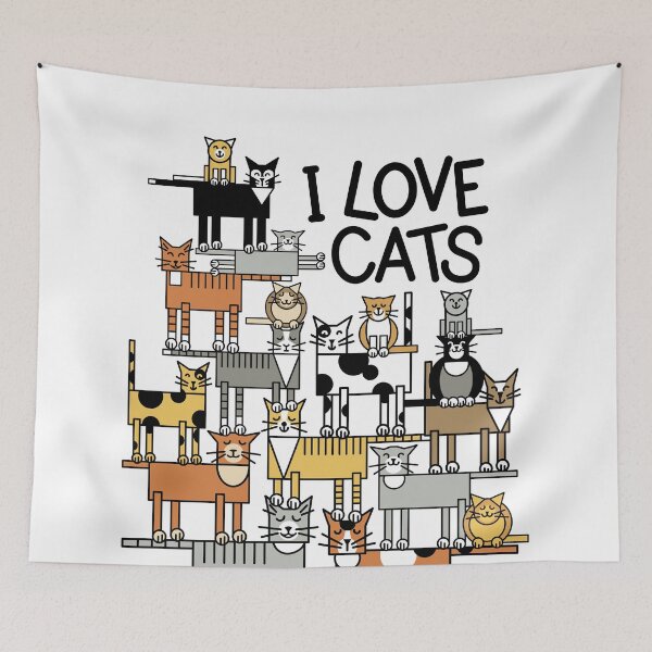 Item preview, I LOVE CATS designed and sold by kims-club.
