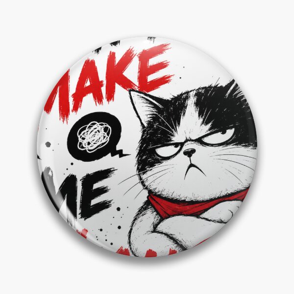 Item preview, Don't Make Me Laugh - Deadpan Bandana Cat designed and sold by VONJU.