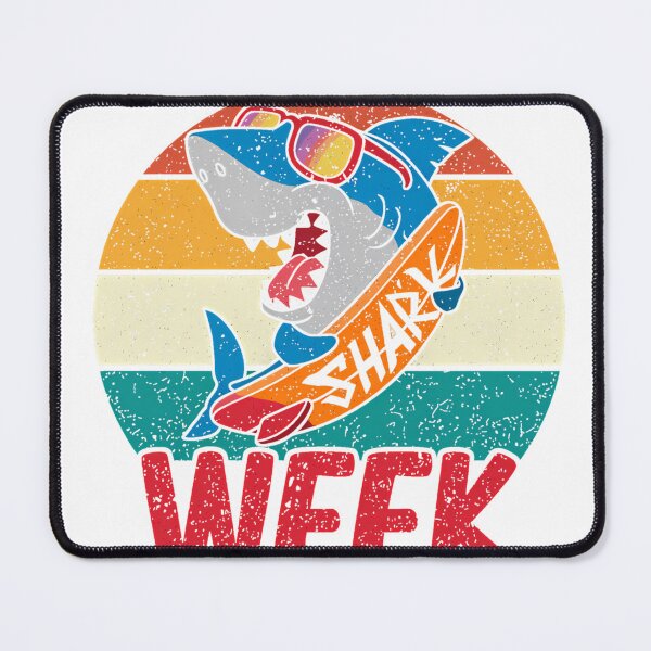 Item preview, Shark Week Surfing Shark Ocean Lover Summer Vacation T-Shirt_93634909 designed and sold by gidget-gadget.