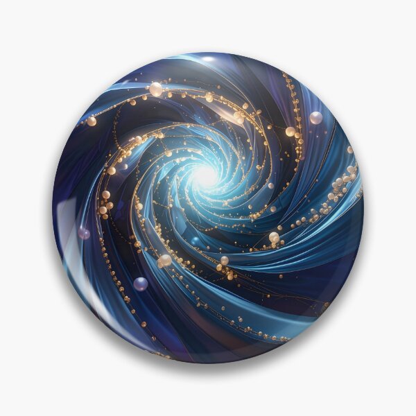 Item preview, Blue Cosmic Swirl designed and sold by Vicky Brago-Mitchell®.