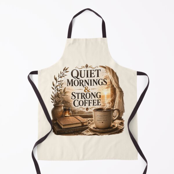 Item preview, Quiet Mornings Strong Coffee Aesthetic designed and sold by pradeepvisuals.