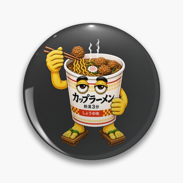 Item preview, Instant Ramen Cup Mascot | Cute Japanese Noodle Cup | Kawaii Food Art designed and sold by TheTrendsDesk.