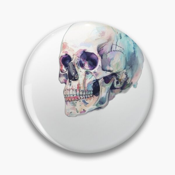 Item preview, Muted Pastel Skull: A Gentle Gothic Watercolor Portrait designed and sold by Shadow-Stone.