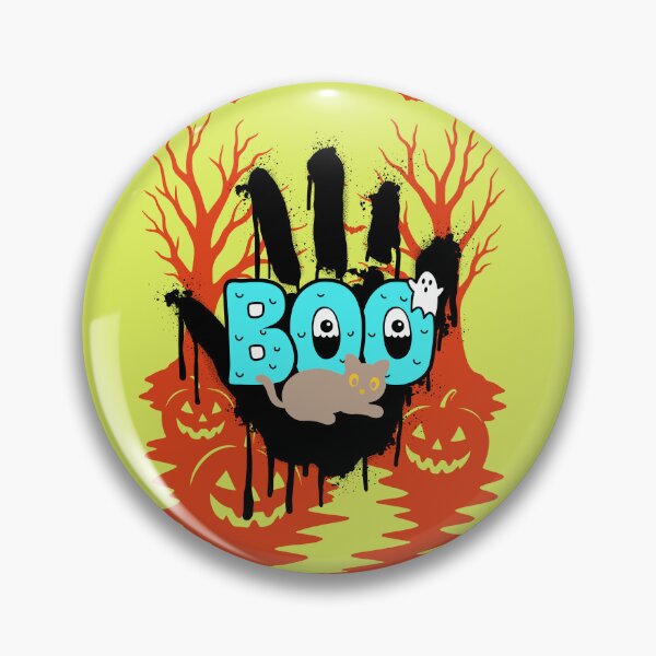 Item preview, Cute Halloween Boo Cat Ghost Pumpkin Spooky Kawaii Design designed and sold by Palette _Vibes.