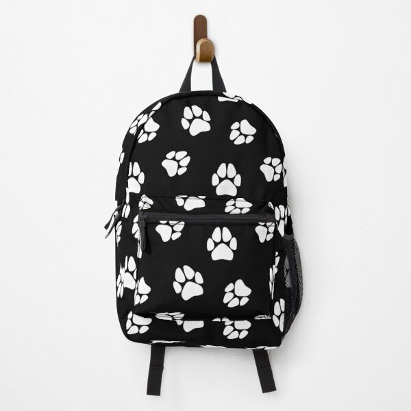 Item preview, Black and White Paw Print Pattern designed and sold by SolGalaxyDesign.
